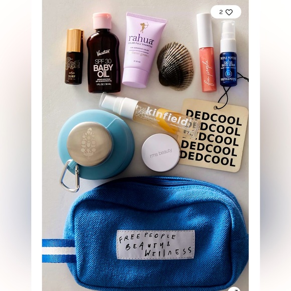 NEW! NWT Free People Curated Beauty & Wellness Bag with Products - Picture 6 of 9